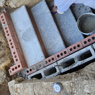 Foundation Update And Basement Entry Stairs